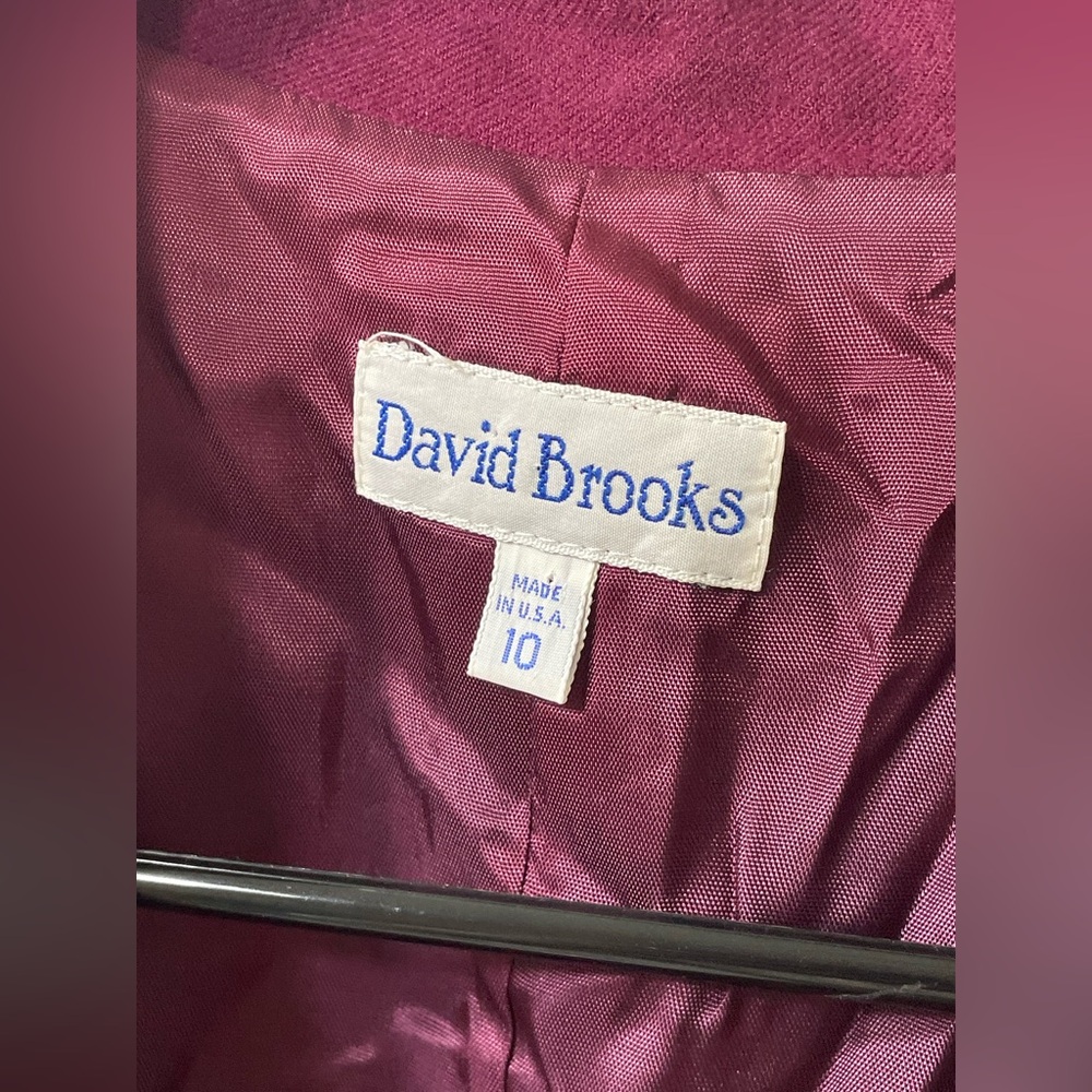 Vintage Plaid Vest David Brooks 90s Preppy Grunge Academia Button Front Size 10 - Picture 5 of 5